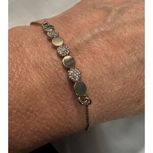 Gold Tone Slide Bracelet Quiet Luxury Preppy Dainty Feminine Anklet Minimalist